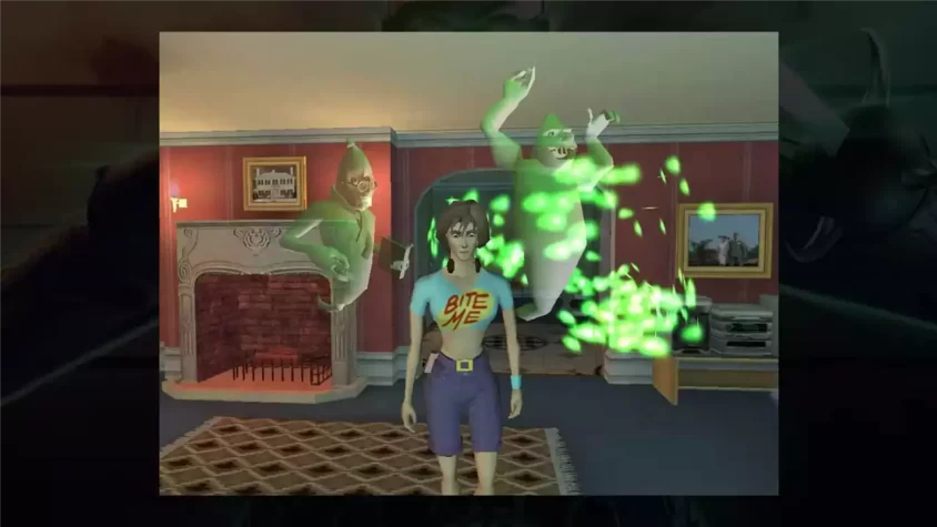 Скриншот из игры Ghost Master: призраки в комнате