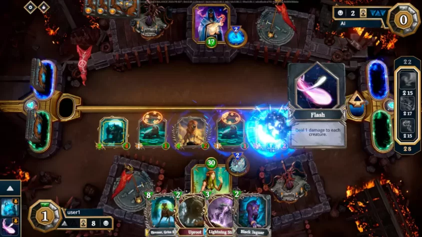 Скриншот игры Gods Unchained: огненный шторм