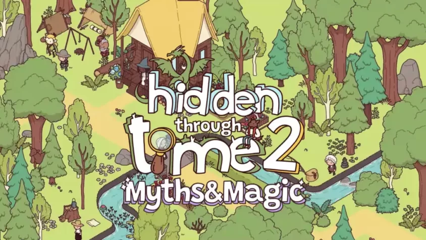 Обложка игры Hidden Through Time 2: Myths & Magic — потому что зачем кому-то сложные игры, когда можно прятать вещи в милых локациях