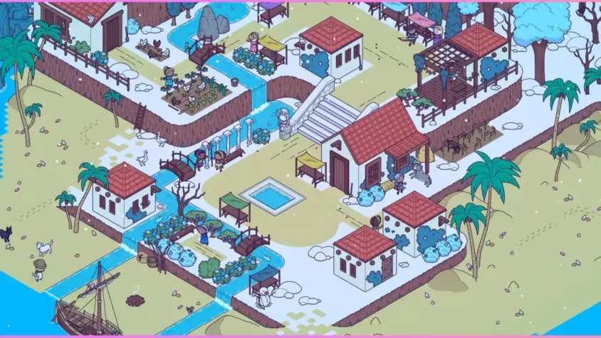Screenshot of Hidden Through Time 2: Myths & Magic in a cozy village at night