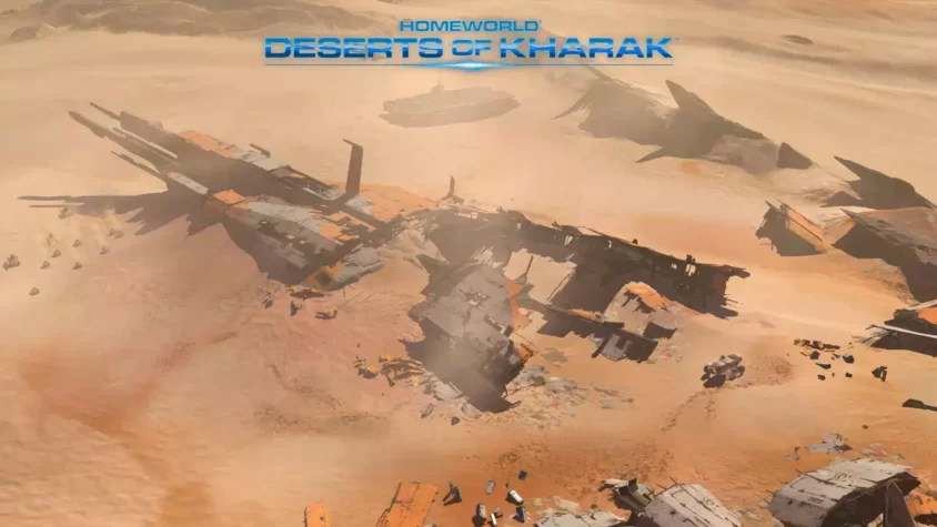 Скриншот в ночное время в Homeworld: Deserts of Kharak