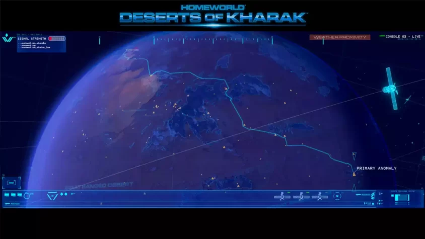 Скриншот пустынных просторов в Homeworld: Deserts of Kharak