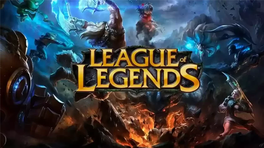 Великий цирк чемпионов Официальный арт League of Legends с чемпионами на фоне эпической битвы