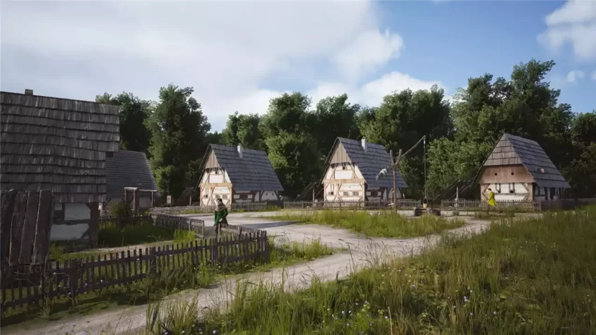 Жилой квартал в Manor Lords
