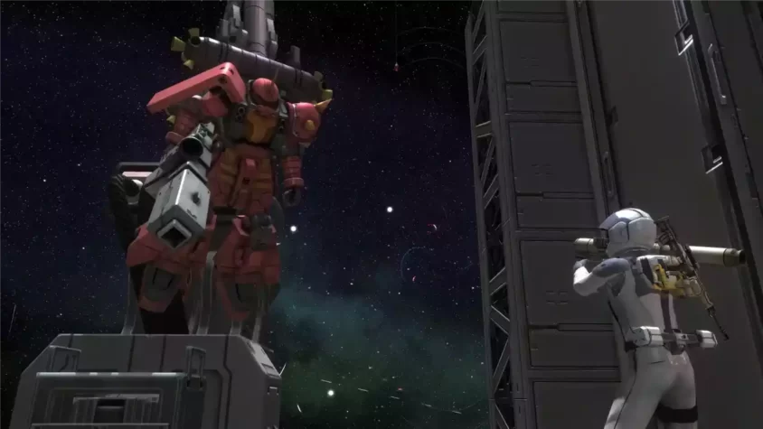 Персонажи на рынке в игре Mobile Suit Gundam: Battle Operation 2