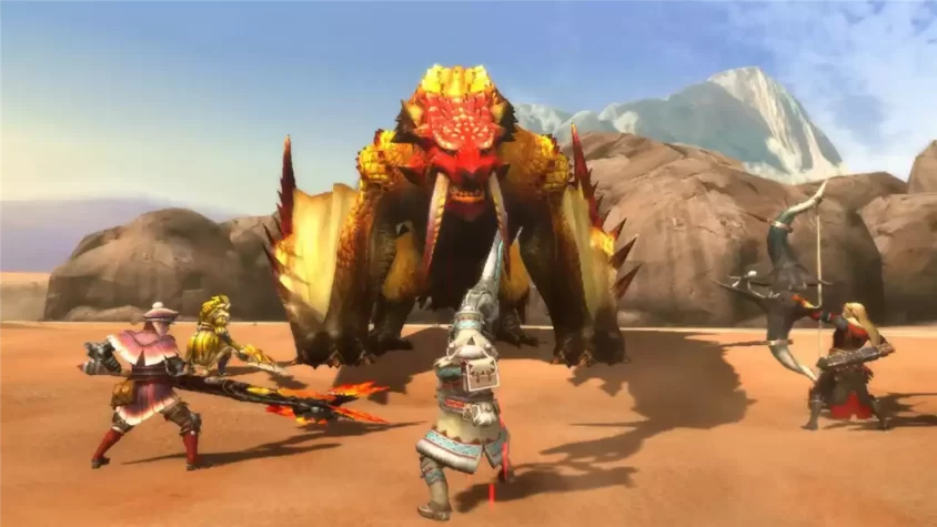 Monster Hunter 3 Ultimate: бой с монстром