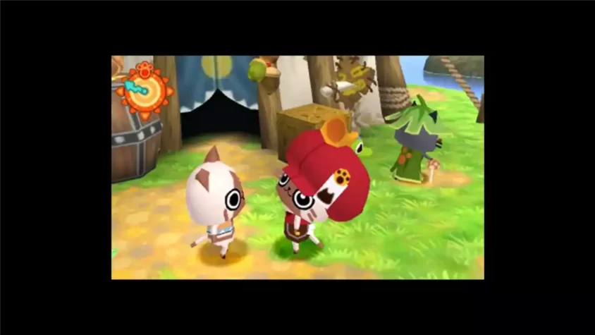 Скриншот из игры Monster Hunter Diary Poka Poka Airu Village DX с котиком на почте