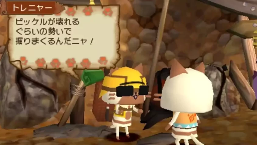 Игра Monster Hunter Diary Poka Poka Airu Village с котиками и ресурсами