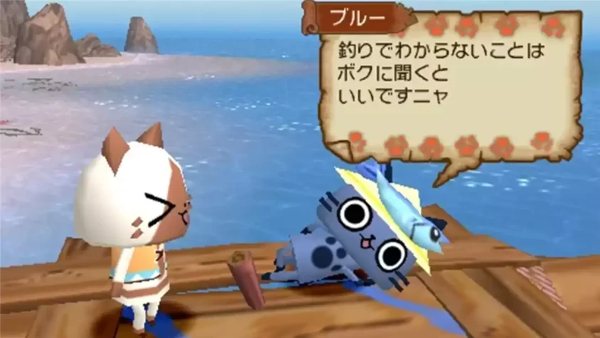 Прогулка по морю в Monster Hunter Diary Poka Poka Airu Village