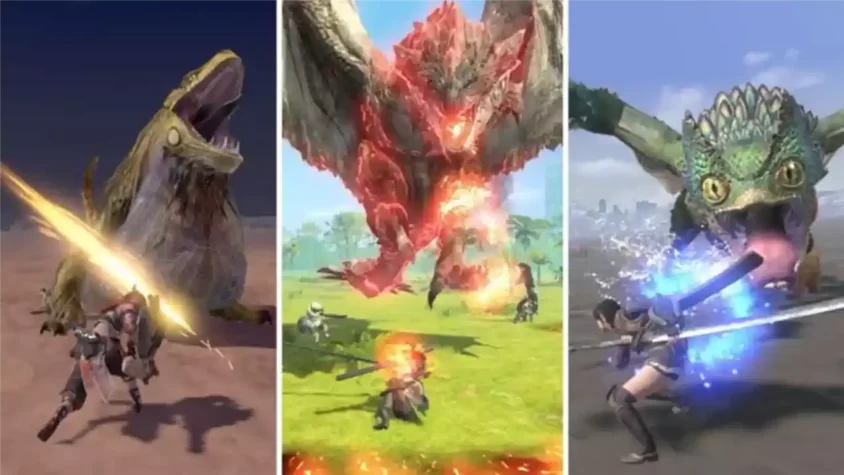 Охотники сражаются с монстрами в Monster Hunter Now