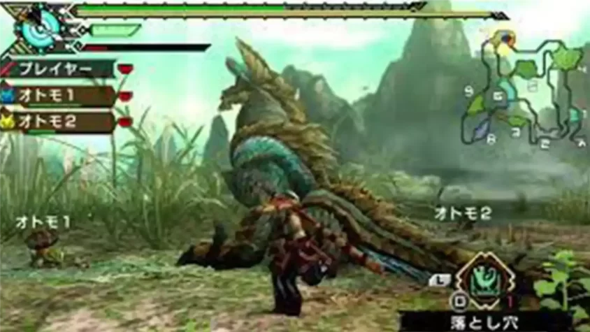 Скриншот Monster Hunter Portable 3rd: охота на монстра в открытом мире
