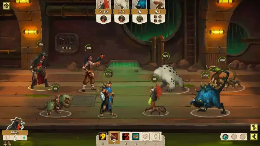 Бой с монстрами в подземелье игры Outcast Tales: The First Journey