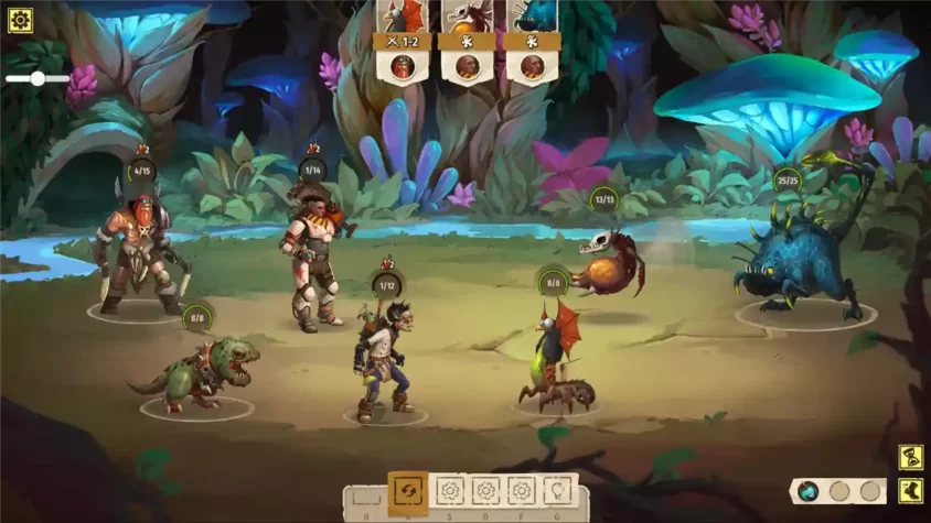 Скриншот из игры Outcast Tales: The First Journey с бойцами на барной стойке