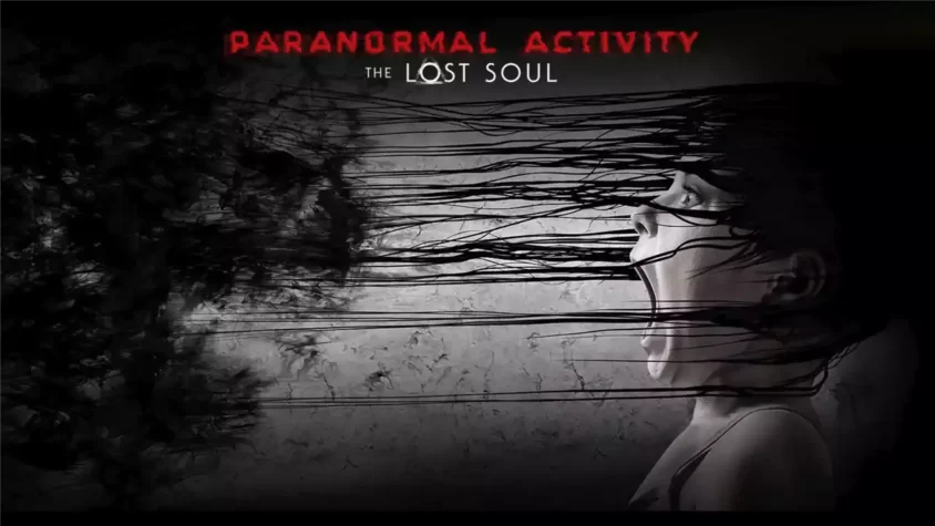 Paranormal Activity: The Lost Soul – Страдающий персонаж Обложка игры, где персонаж страдает от страшных паранормальных явлений