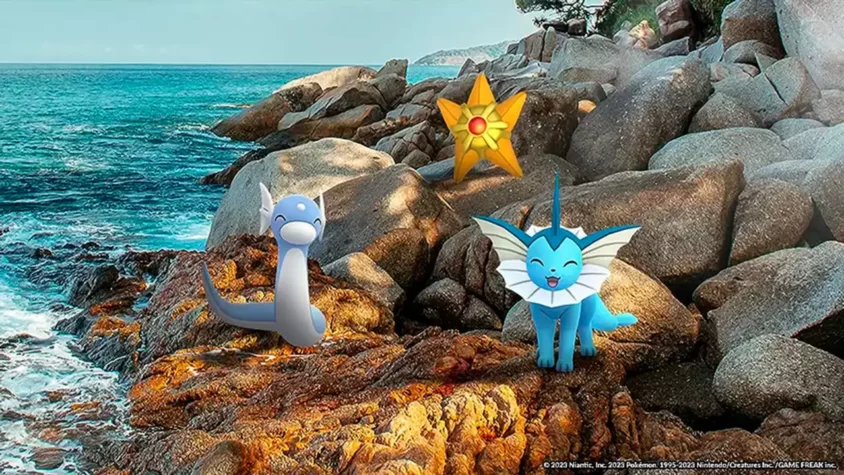 Pokémon GO в саду