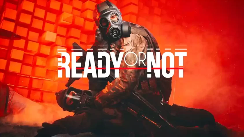 Ready or Not – тут или ты готов, или нет Покрытие игры Ready or Not – спецназ с маской, ожидающий действия
