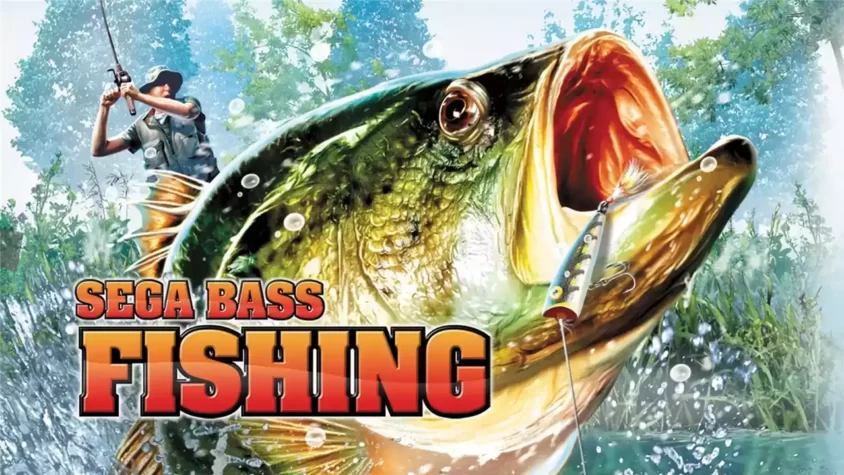 SEGA Bass Fishing: Искусство рыбалки в игровом мире Обложка игры SEGA Bass Fishing с изображением рыбака и окуня
