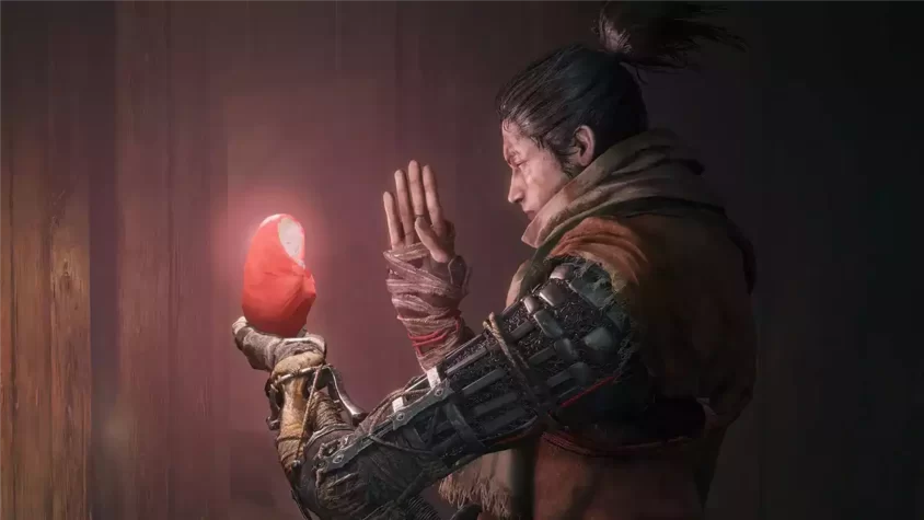 Бой с врагом в Sekiro Shadows Die Twice