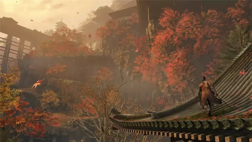 Персонаж с мистическим предметом в Sekiro Shadows Die Twice