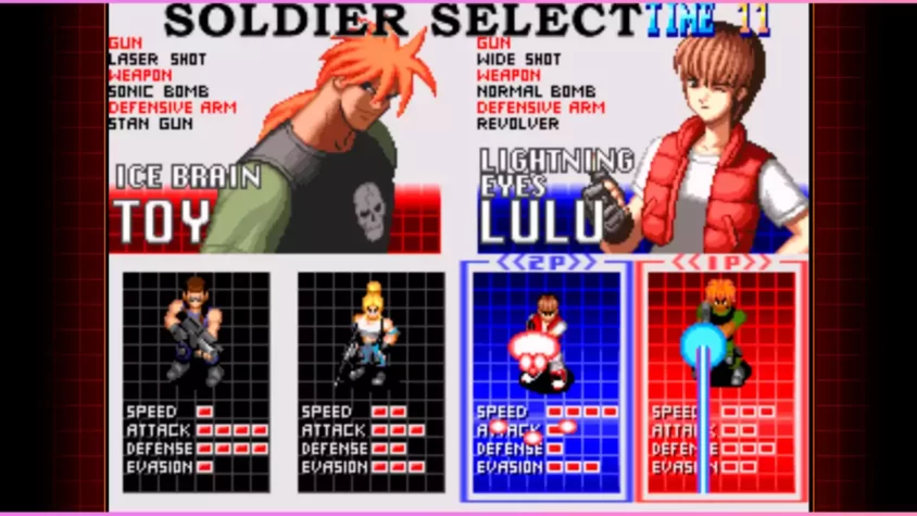 Выбор солдата в игре Shock Troopers 2nd Squad