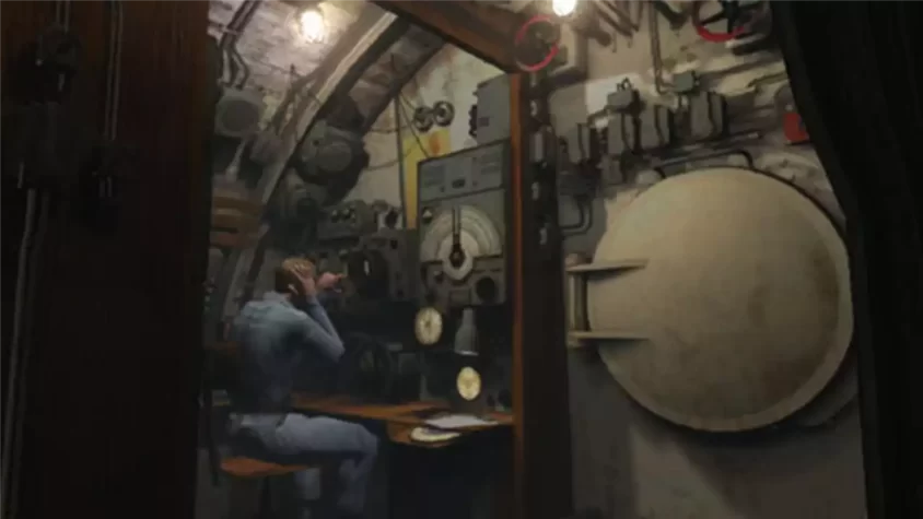 Экран управления подводной лодкой в Silent Hunter III