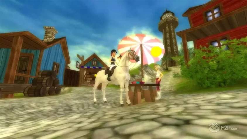 Игровой процесс в Star Stable: лошади, деревья и фантастические существа