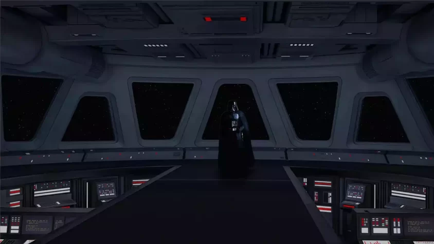 Штурмовики на фоне зеленых туннелей в STAR WARS Dark Forces Remaster