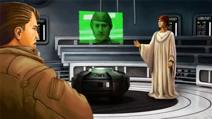 Корабль в космосе из STAR WARS Dark Forces Remaster