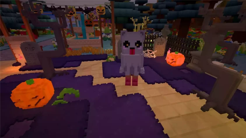 Скриншот Staxel с осенним событием