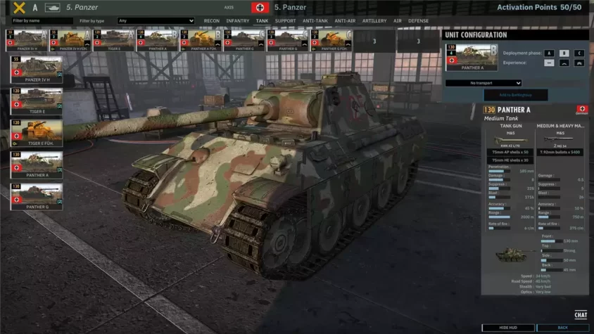 Скриншот игры Steel Division 2 с танком
