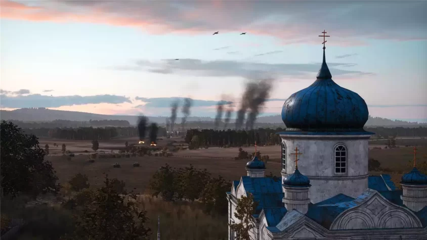 Скриншот игры Steel Division 2 с городом