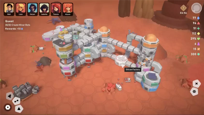 Космическая база в процессе строительства в Stellar Settlers Space Base Builder