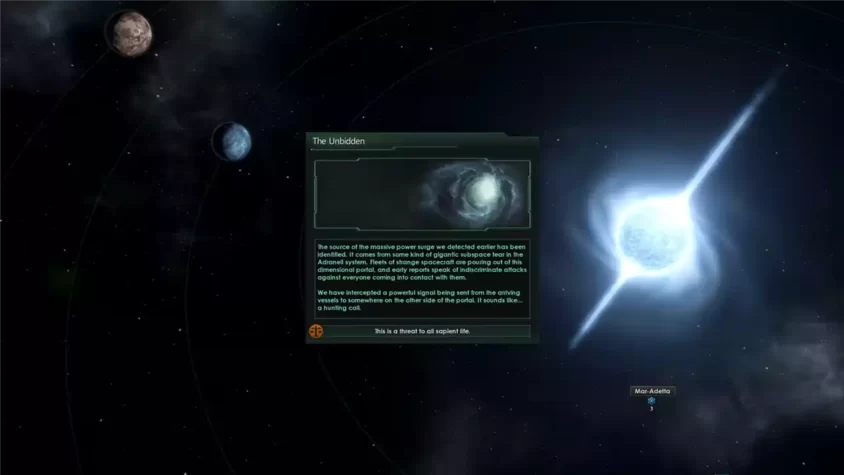 Событие с врагом в Stellaris