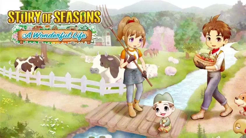 Обложка игры Story of Seasons A Wonderful Life Обложка игры Story of Seasons A Wonderful Life