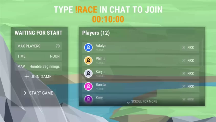Готовность к гонке в Stream Racer