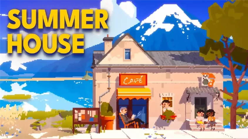 Обложка игры Summerhouse. Типичный стиль пиксельной графики.