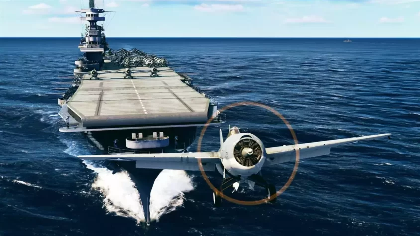 Скриншот игры Task Force Admiral: встреча с врагом в воздухе