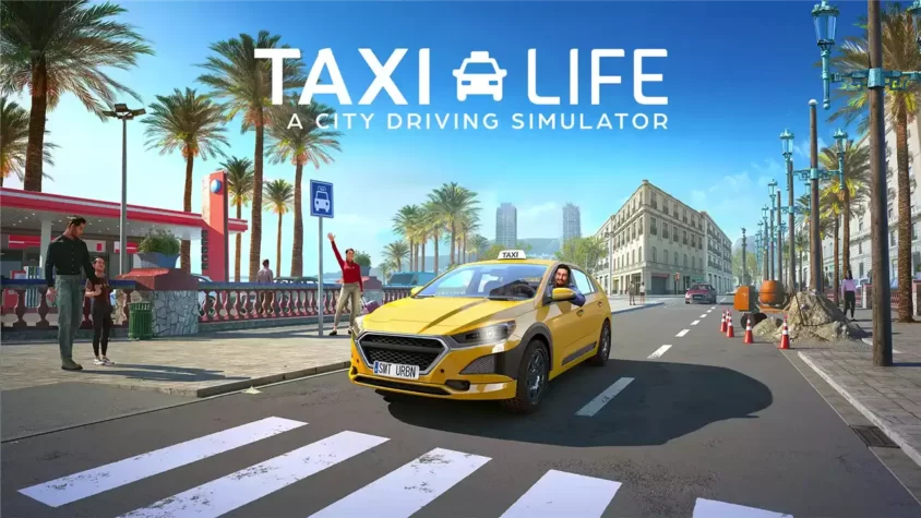 Taxi Life: A City Driving Simulator - обложка Обложка игры Taxi Life: A City Driving Simulator