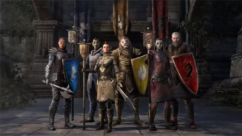 Путешественники на острове в The Elder Scrolls Online