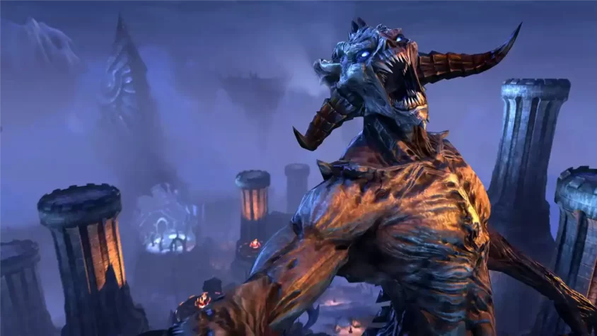 Герои сражаются с монстрами в The Elder Scrolls Online