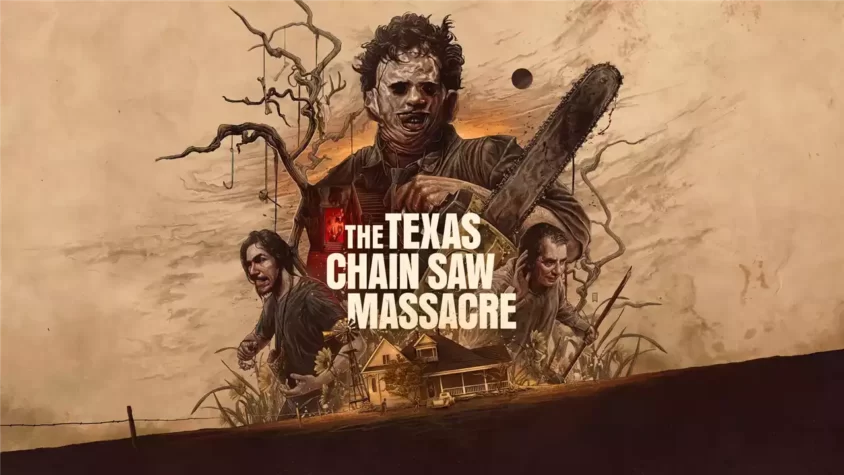 The Texas Chain Saw Massacre Обложка игры, показывающая безумного убийцу с бензопилой и его странную семью