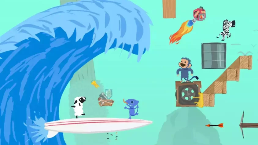 Скриншот из редактора уровней Ultimate Chicken Horse