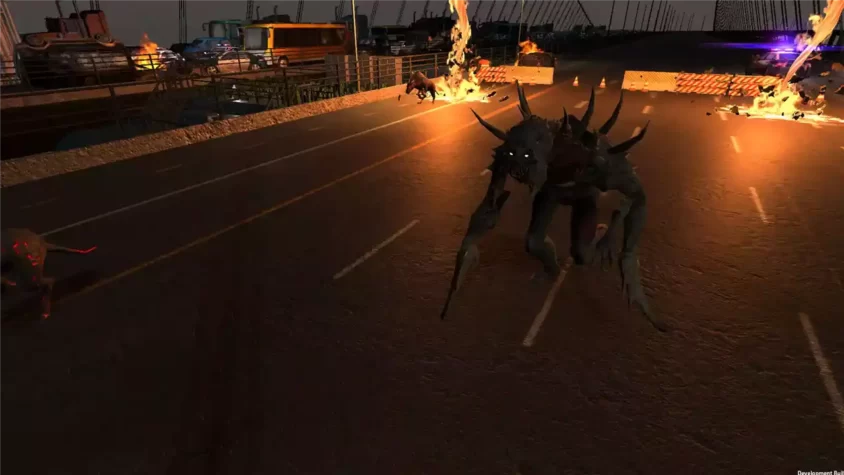 Скриншот, на котором зомби атакуют игрока в Ultimate Zombie Defense