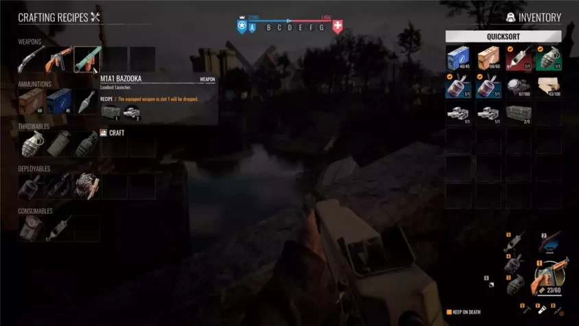 Игровой процесс в подземелье в United 1944