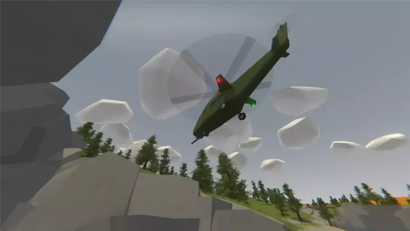 Геймплей Unturned с вертолетом