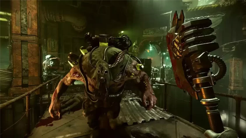Персонажи с огнеметом в Warhammer 40,000: Darktide