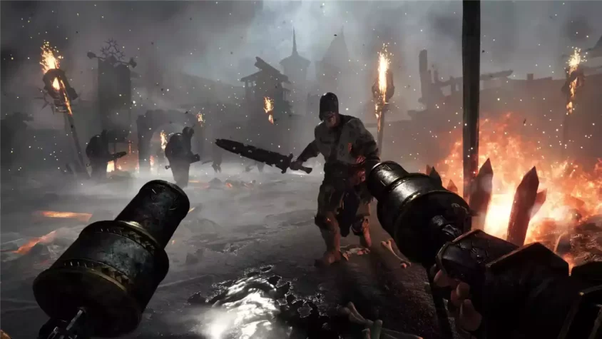 Геймплей с оружием в игре Warhammer Vermintide 2