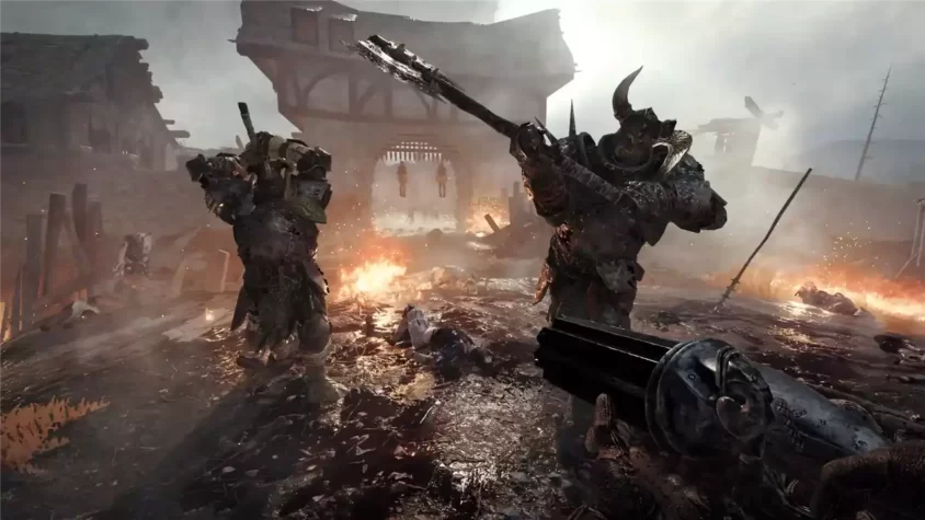 Огромный монстр в игре Warhammer Vermintide 2