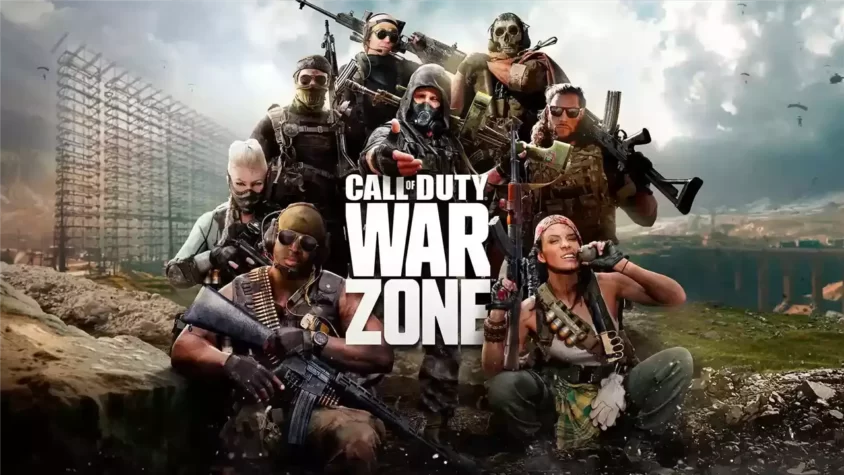 Игровое изображение с персонажами на обложке Warzone