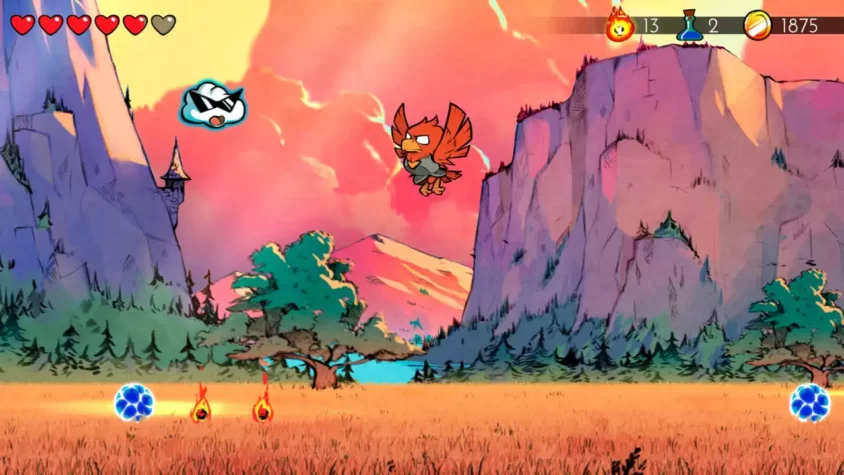 Геймплей Wonder Boy: The Dragon’s Trap - Природные пейзажи